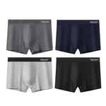 4 Pack Men's Comfortable Cotton Anti-Chafing High Elasticity Sports Boxer Briefs