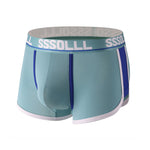 3 Pack Men's Mid-Rise Ice Silk Mesh Trunks