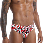 Men's Low-Rise Printed Casual Swim Brief