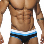 Men's Nautical Stripe Swim Briefs with Removable Pad