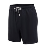 Men's Solid Quick-Dry Built-in Breathable Mesh Liner Travel-Friendly Sporty Board Shorts