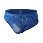 4 Pack Men's 3D Pouch & Seamless Lace Accent Comfort Briefs
