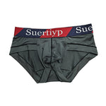 2 Pack Men's Breathable Mesh Ice Silk Low-Rise Cooling Briefs