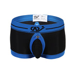 2 Pack Men's Large Pouch Back Opening Sexy Trunks