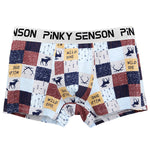 4 Pack Men’s Checkered Pattern Cotton Trunks