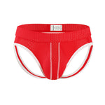 3 Pack Men's Breathable Mesh Sexy Moisture-Wicking 3D Cutting Jockstrap