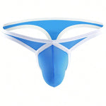 4 Pack Men's Low-Rise Sexy Narrow-Band Cooling U-Convex Breathable Comfortable Thong