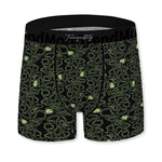 4 Pack Men's Ice Silk Trendy Prints Comfortable Smooth Touch Boxer Briefs