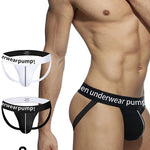2 Pack Men's Trendy Breathable Sexy Cotton Jockstrap