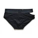 2 Pack Men's Low-Rise Sexy Side-Opening Briefs