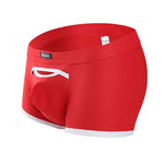 2 Pack Men's Premium Soft Cotton Breathable Pouch Solid Color Supportive Trunks
