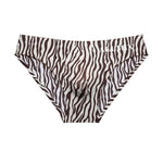 3 Pack ALLMIX Men's 3D Pouch Sexy Leopard Print Ice Silk Briefs