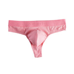4-Pack Men's Ultra-Soft Cotton Mid-Rise Stay-Put Fit Seamless Thong