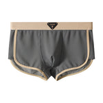 4 Pack Men's Solid Color Mid-Rise Breathable Seamless Comfort Trunks