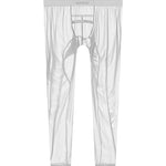 Men's Lightweight Semi-See-Through Sports Pants with Spacious Pouch