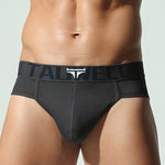 2 Pack Men's Ultra-Soft Cotton Mid-Rise Sporty Cut Seamless Comfort Bikini