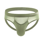 3 Pack Men's Solid Color Contoured Pouch Skin-Friendly Jockstraps