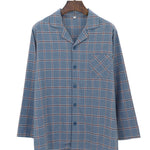 Men's Long Sleeve Woven Brushed Cotton Pajama Set