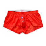 Men's Low-Rise Solid Color Boxer Shorts