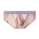 3 Pack Men's Ice Silk Breathable Mesh Low-Rise Classic Briefs