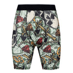 2 Pack Men's Printed High-Stretch Relaxed Fit Sport Activewear Tights