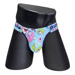 2 Pack Men's Cartoon High-Cut Breathable Bikini