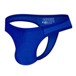 2-pack Men's Ribbed Low-rise Solid Color Thong