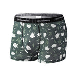 4 Pack Men's Printed Quick-Dry Fabric Stretch Fit Lightweight Trunks