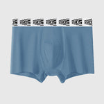 4 Pack Men's 10A Antibacterial Cotton Trunks with Oyster Massage Pouch