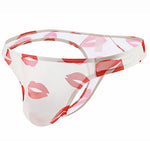 3 Pack Sexy Print Low-rise Thongs for Men