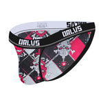 2 Pack Men's Breathable Ice Silk High-Cut Printed Bikini