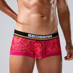 2 Pack Men's Odor-Control Breathable Printed Trunks
