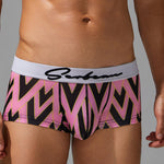 2 Pack Men's Fade-Resistant Printed Skin-Friendly Cooling Airflow Trunks