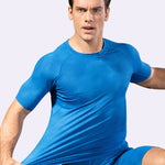 Men's Fitness Running Moisture-Wicking & Quick-Dry Fabric Activewear Tops & Tights