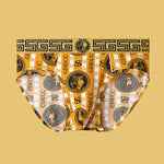 4 Pack Men's Stylish Print Ice Silk Breathable & Antibacterial Briefs