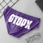 2 Pack Men's Low-Rise Printed Quick-Dry Seamless Comfort Swim Briefs