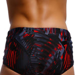 Men's Bold Prints Odor-Control Comfortable & Supportive Swim Briefs