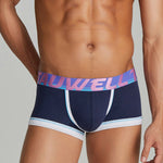 3 Pack Men's Low-Rise Premium Cotton Seamless Comfort Stretch Fit Trunks