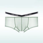 Men's Transparent Ice Silk Waistband Separate Briefs