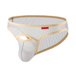 4 Pack Men's Airy Mesh Design Low-Rise Contoured Pouch Briefs