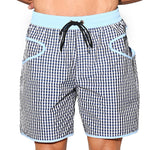 Men's Lightweight Moisture-Wicking Checkered Board Shorts