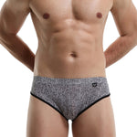 3 Pack Men's Nylon Sexy Low-Rise High-Elastic Briefs