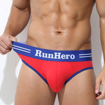 3 Pack Men's Low-Rise Sports Breathable Fitness Hip-Lifting Cotton Briefs