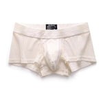 3 Pack Men's Striped Mesh Trunks with Comfort Pouch