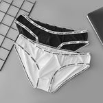 2 Pack Men's Ice Silk Breathable Cooling Touch Anti-Odor Daily Stretch Bikini