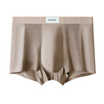 3 Pack Men's Cooling Satin-Mesh Seamless Ice Silk Antibacterial Trunks