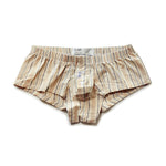 Mens Plaid Front Pouch Boxer Shorts