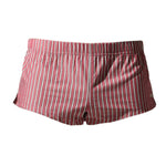 2 Pack Men's Breathable Cotton Classic Pinstripe Home Shorts