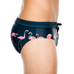 Men's Printed Low Rise Swim Briefs