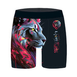4 Pack Men's Digital Print Comfortable & Breathable Stretch Fit Boxer Briefs